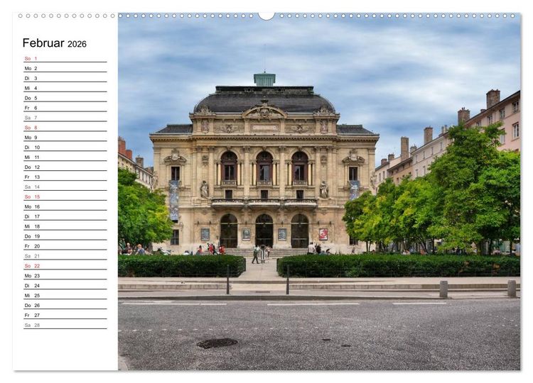 Produktbild: Frankreichs gro&szlig;e St&auml;dte - Lyon (hochwertiger Premium Wandkalender 2026 DIN A2 quer), Kunstdruck in Hochglanz