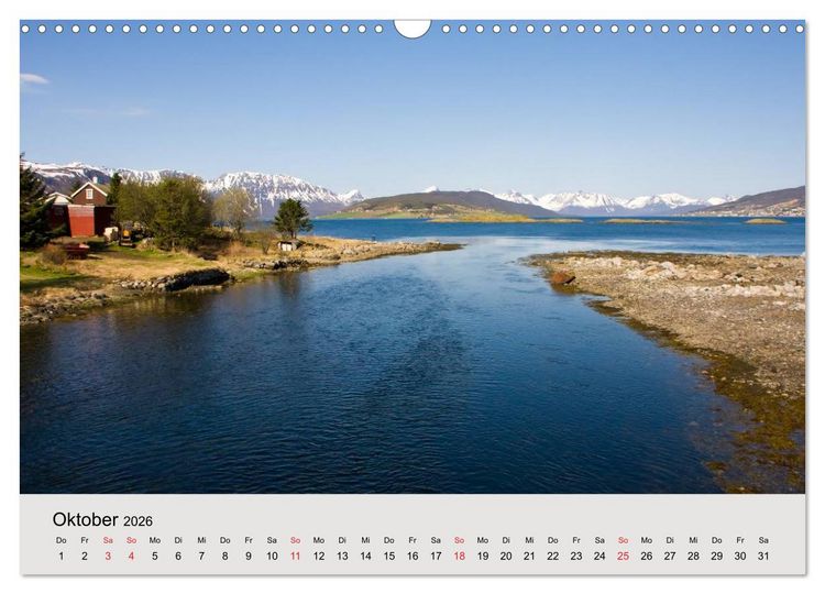 Produktbild: Mit den Hurtigruten unterwegs (Wandkalender 2026 DIN A3 quer), CALVENDO Monatskalender