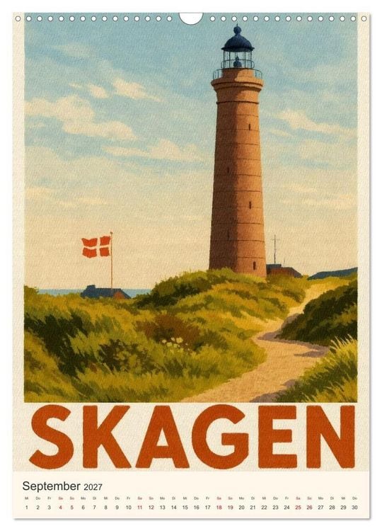 Produktbild: Hyggelige City-Poster D&auml;nemark (Wandkalender 2027 DIN A3 hoch), CALVENDO Monatskalender