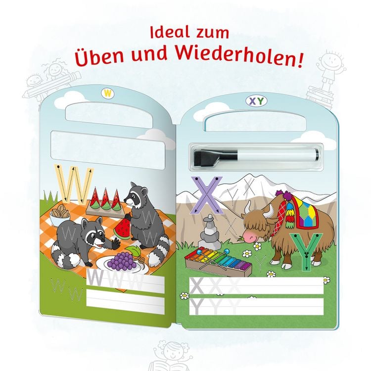 Produktbild: Tr&ouml;tsch Erste Buchstaben Schreib und wisch weg mit Stift
