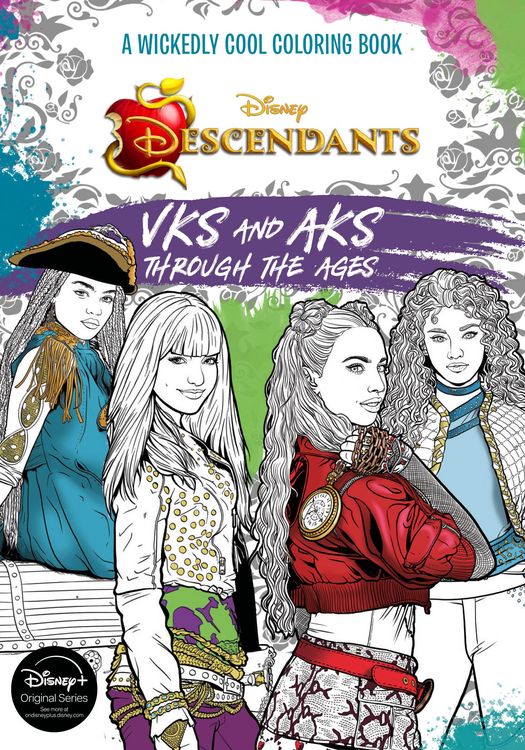 Produktbild: Descendants: A Wickedly Cool Coloring Book: Vks and Aks Through the Ages