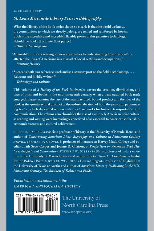 Produktbild: A History of the Book in America