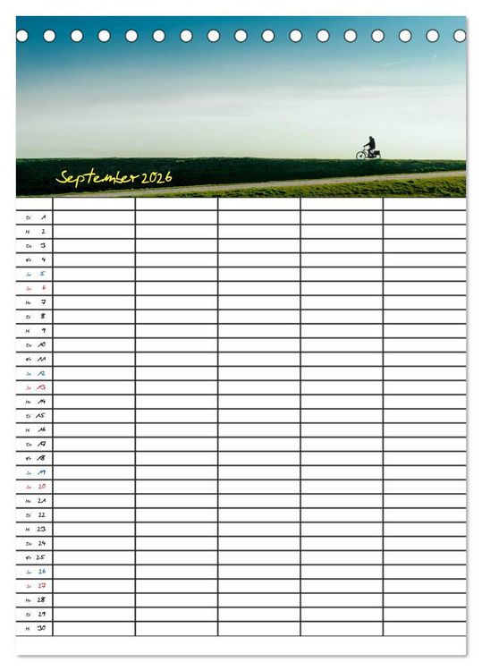 Produktbild: JUIST - DIE NORDSEEINSEL (Tischkalender 2026 DIN A5 hoch), CALVENDO Monatskalender