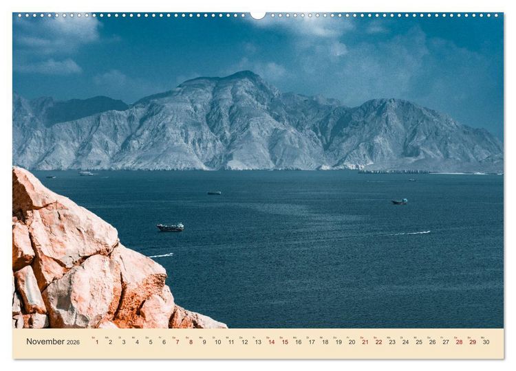 Produktbild: Musandam - Die omanische Exklave im geheimnisvollen Orient (hochwertiger Premium Wandkalender 2026 DIN A2 quer), Kunstdruck in Hochglanz