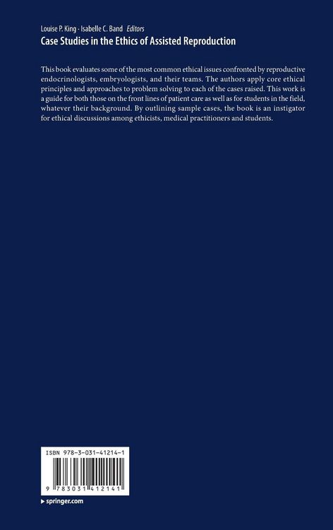 Produktbild: Case Studies in the Ethics of Assisted Reproduction