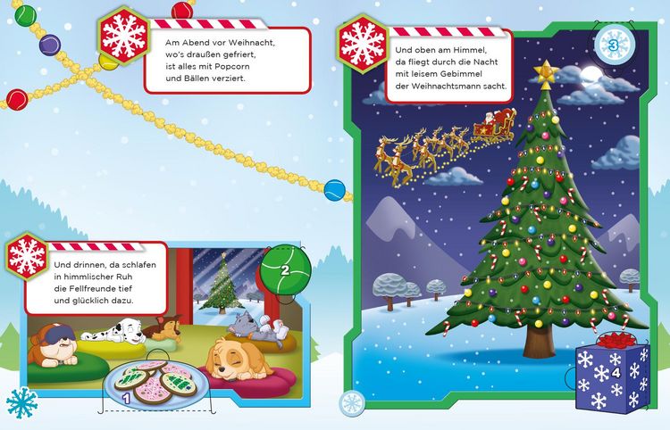 Produktbild: PAW Patrol: Weihnachten mit den Fellfreunden - Ein Adventskalenderbuch