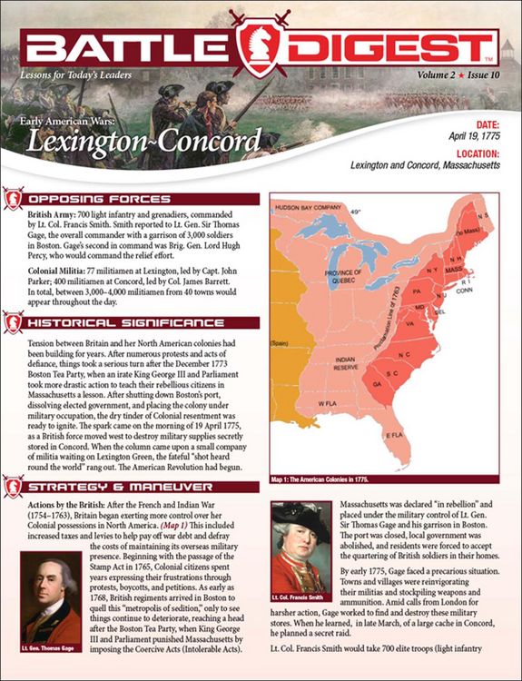 Produktbild: Battle Digest: Lexington-Concord