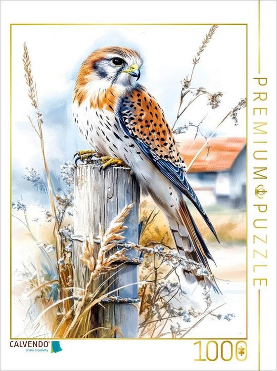 Produktbild: CALVENDO Puzzle Turmfalke | 1000 Teile Lege-Gr&ouml;&szlig;e 64x48cm Foto-Puzzle f&uuml;r gl&uuml;ckliche Stunden