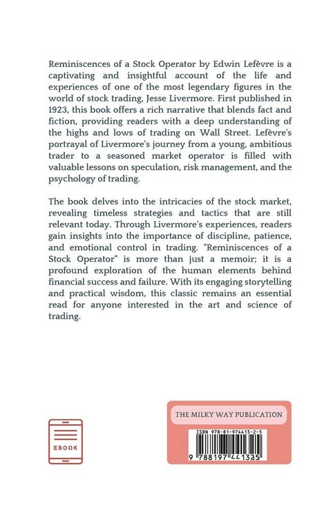 Produktbild: Reminiscences of a Stock Operator