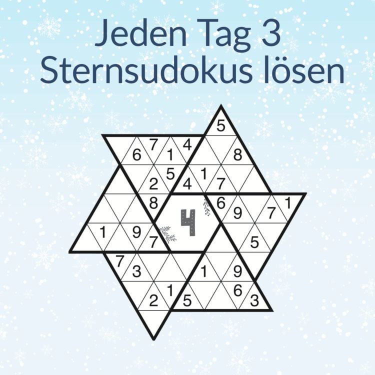 Produktbild: 24 DAYS R&Auml;TSELADVENTSKALENDER &ndash; Sternsudoku
