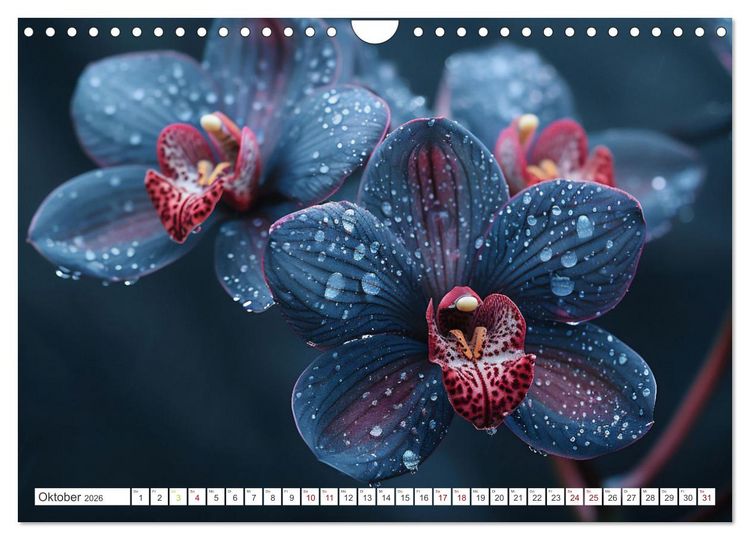 Produktbild: Orchideen - farbenfroh durchs Jahr (Wandkalender 2026 DIN A4 quer), CALVENDO Monatskalender