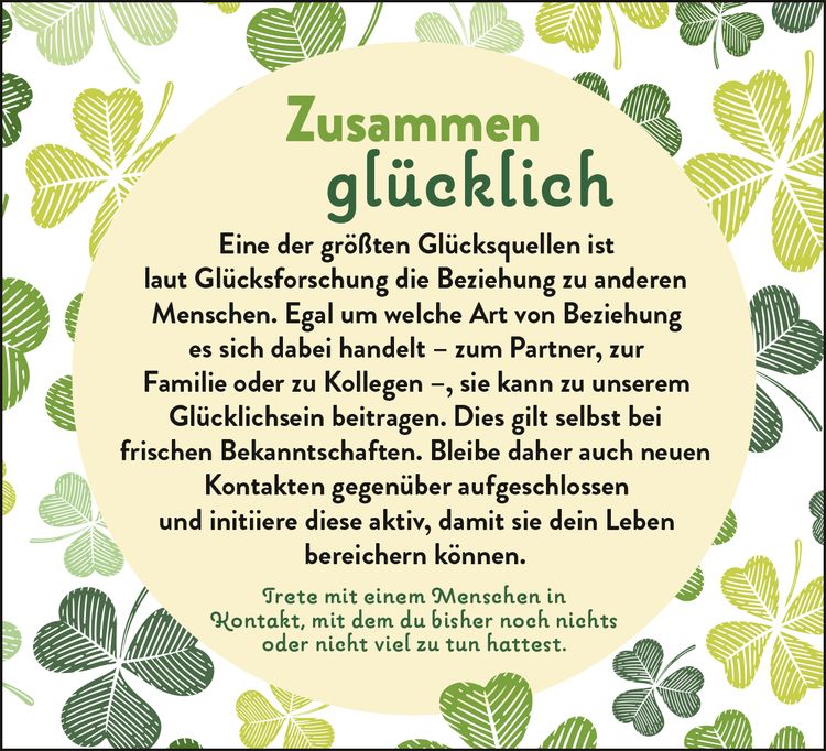 Jede Woche etwas Neues wagen - 50 Impulse für mehr Glücksmomente