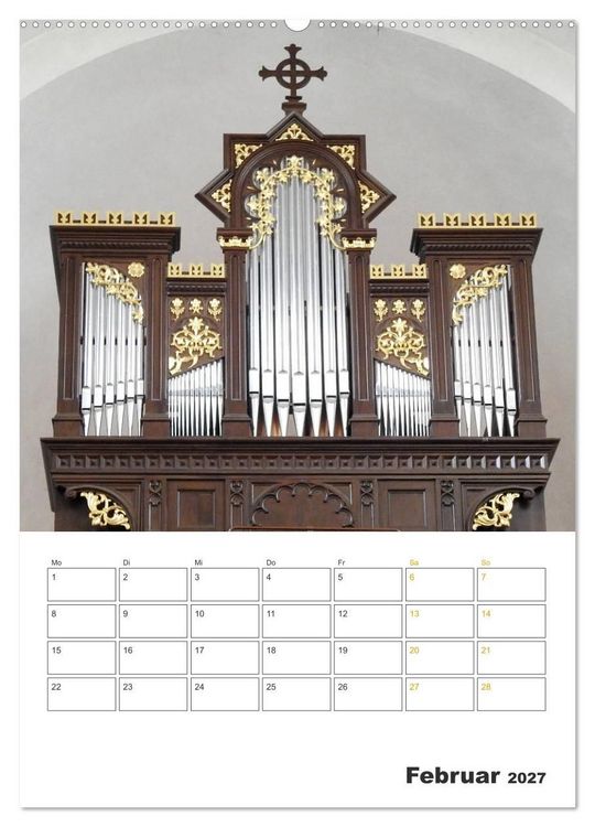 Produktbild: Orgeln zum Verlieben! (Wandkalender 2027 DIN A2 hoch), CALVENDO Monatskalender