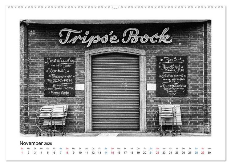 Produktbild: K&ouml;ln. 12 Orte - 1 Stadt (hochwertiger Premium Wandkalender 2026 DIN A2 quer), Kunstdruck in Hochglanz