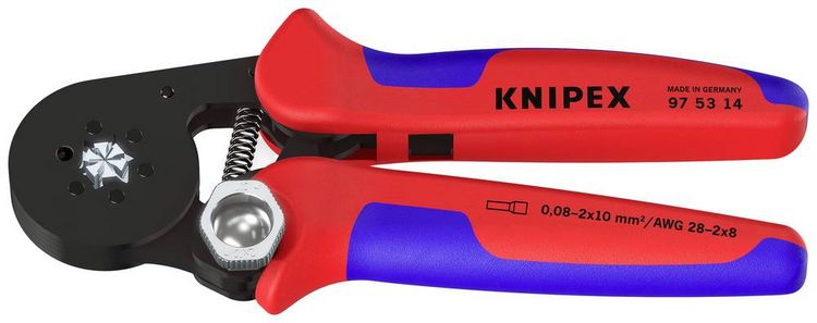 Produktbild: Knipex 97 53 14 Crimpzange Aderendh&uuml;lsen 0.08 bis 16 mm&sup2;