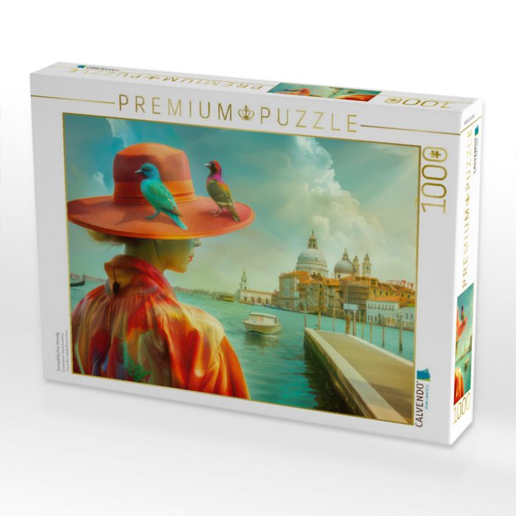 Produktbild: CALVENDO Puzzle Surrealistisches Venedig | 1000 Teile Lege-Gr&ouml;&szlig;e 64x48cm Foto-Puzzle f&uuml;r gl&uuml;ckliche Stunden