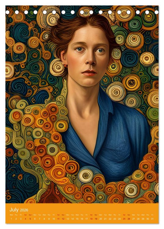 Produktbild: A Fusion of Masters (Desk Calendar 2026 DIN A5 portrait), CALVENDO 12 Month DeskCalendar