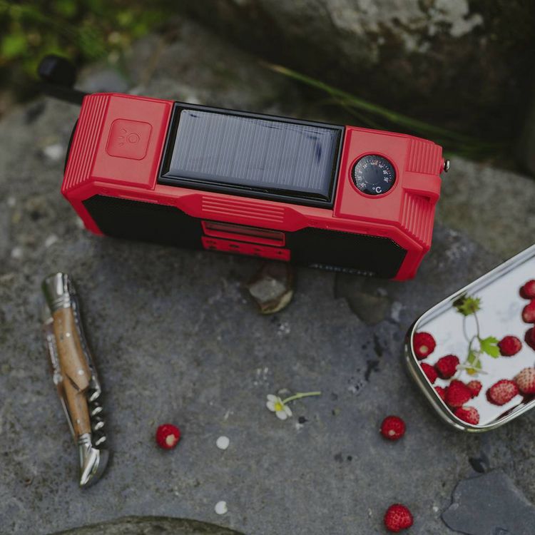 Produktbild: Albrecht DR 112 Outdoorradio DAB+, UKW Notfallradio, USB, Bluetooth&reg; Akku-Ladefunktion, Handkurbel, Solarpanel
