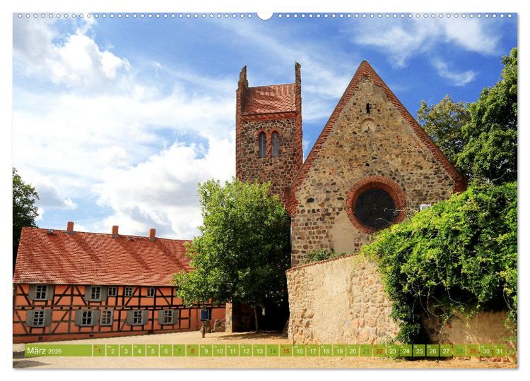 Produktbild: Brandenburg - Sch&ouml;ne Ausflugsziele n&ouml;rdlich von Berlin (Wandkalender 2026 DIN A2 quer), CALVENDO Monatskalender