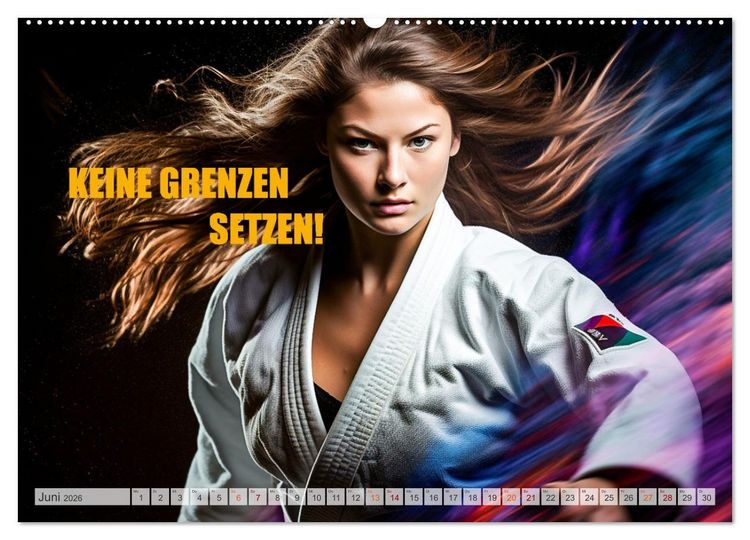 Produktbild: Judo und Motivation (hochwertiger Premium Wandkalender 2026 DIN A2 quer), Kunstdruck in Hochglanz