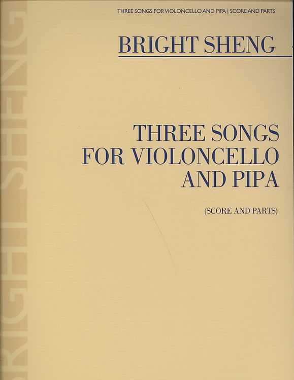Produktbild: Three Songs for Violoncello and Pipa