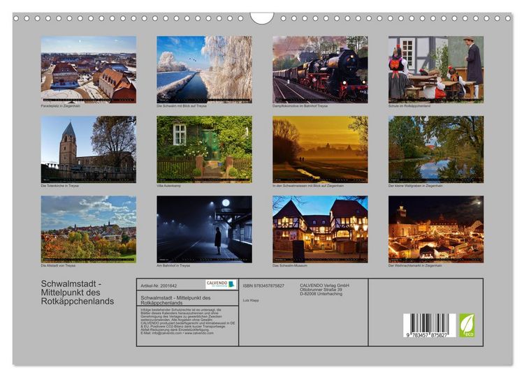 Produktbild: Schwalmstadt - Mittelpunkt des Rotk&auml;ppchenlands (Wandkalender 2026 DIN A3 quer), CALVENDO Monatskalender