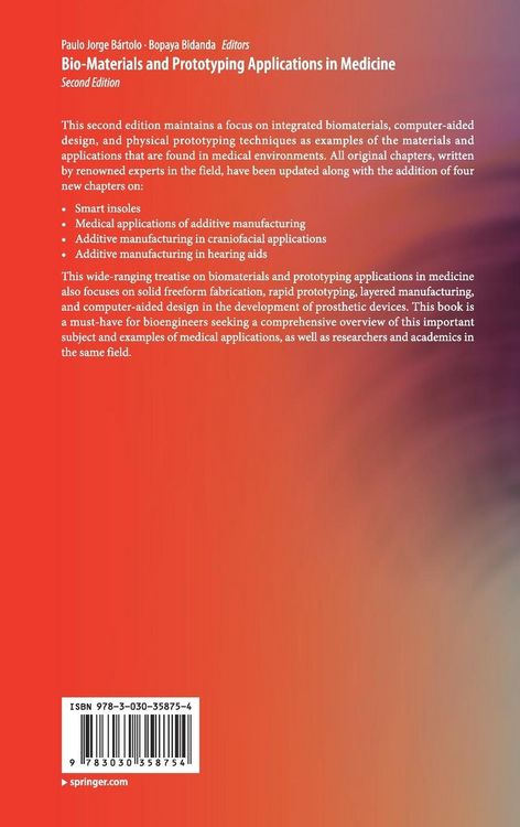 Produktbild: Bio-Materials and Prototyping Applications in Medicine