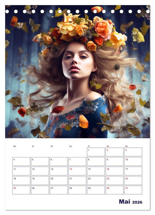 Produktbild: Die lebhafte Jahreszeiten! (Tischkalender 2026 DIN A5 hoch), CALVENDO Monatskalender