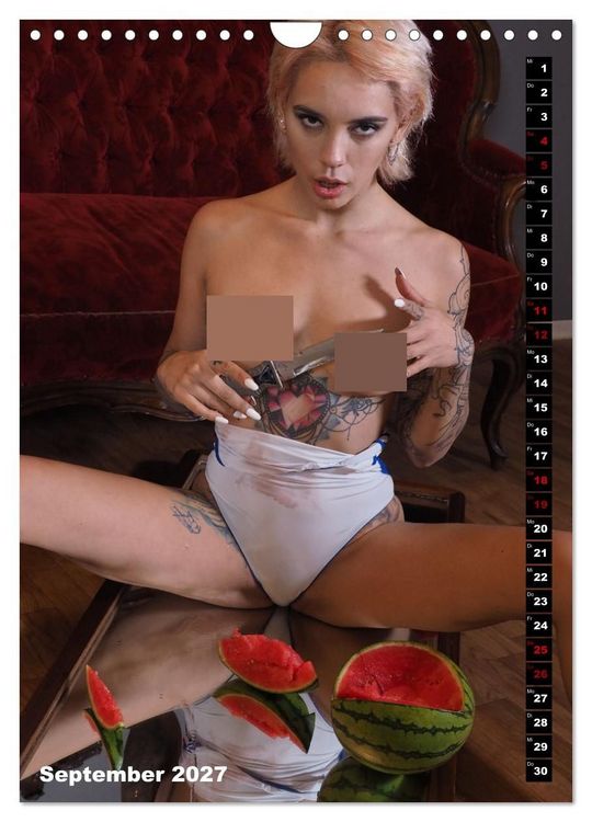 Produktbild: TATTOO TARTS - Inked Killer Babes (Wandkalender 2027 DIN A4 hoch), CALVENDO Monatskalender