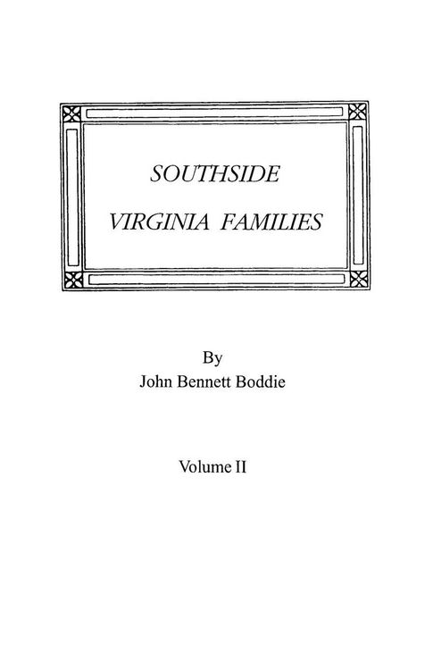 Produktbild: Southside Virginia Families, Volume II