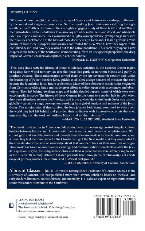 Produktbild: Early History of the Southwest through the Eyes of German-Speaking Jesuit Missionaries
