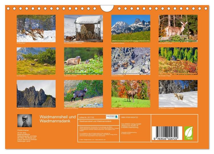 Produktbild: Waidmannsheil und Waidmannsdank (Wandkalender 2026 DIN A4 quer), CALVENDO Monatskalender
