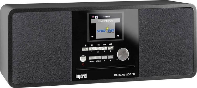 Produktbild: Imperial DABMAN i200CD Internet Tischradio DAB+, UKW, Internet Bluetooth&reg;, DLNA, WLAN, AUX, Internetradio DLNA-f&auml;hig Schwarz
