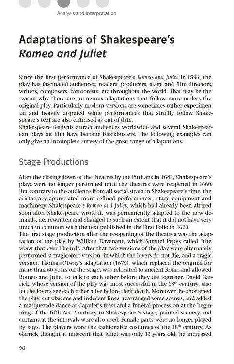 Produktbild: Lekt&uuml;rehilfen William Shakespeare 'Romeo and Juliet'
