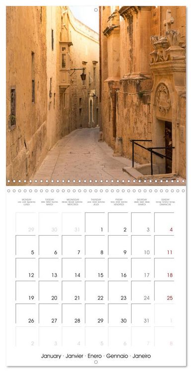 Produktbild: Malta - Gozo and Comino (Wall Calendar 2026 12 &times; 12 Inch) CALVENDO 12 Month Wall Calendar