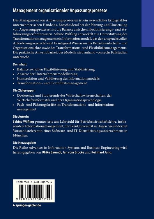Produktbild: Management organisationaler Anpassungsprozesse