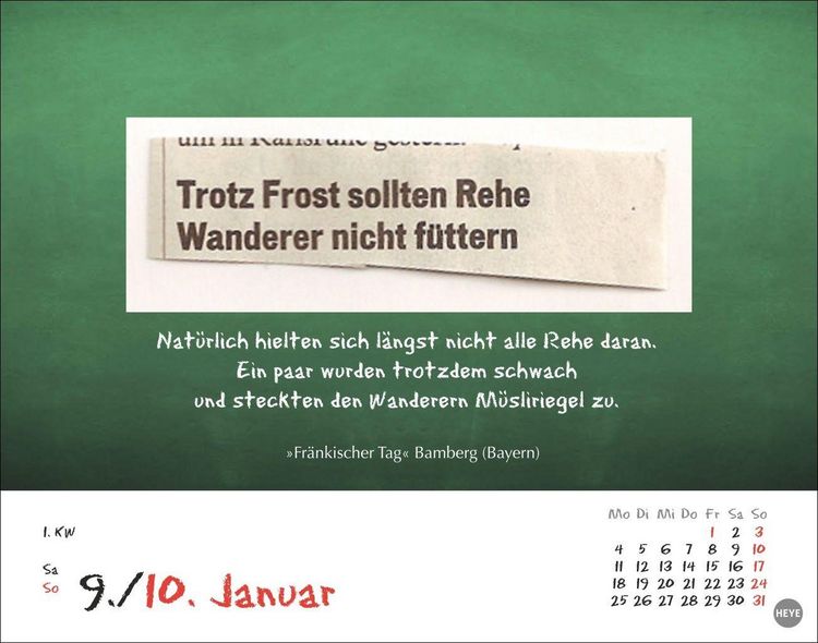 Produktbild: Bastian Sick Tagesabrei&szlig;kalender 2027