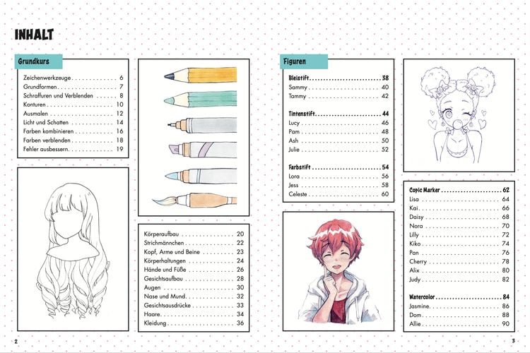 Manga-Zeichenschule für Kinder Übungsbuch