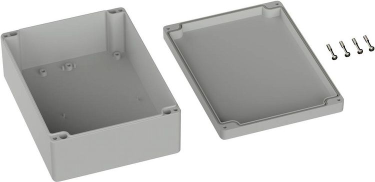 Produktbild: TRU COMPONENTS TC-9065640 Industrie-Geh&auml;use 200 x 150 x 75 ABS Lichtgrau (RAL 7035) 1St.