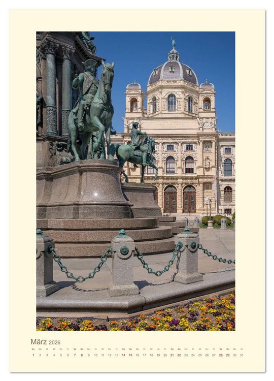 Produktbild: Meine sch&ouml;ne Stadt - ein Spaziergang durch Wien (hochwertiger Premium Wandkalender 2026 DIN A2 hoch), Kunstdruck in Hochglanz