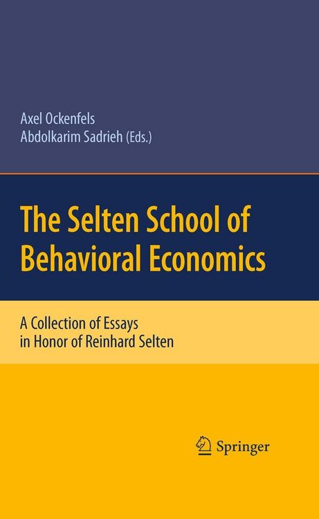 Produktbild: The Selten School of Behavioral Economics