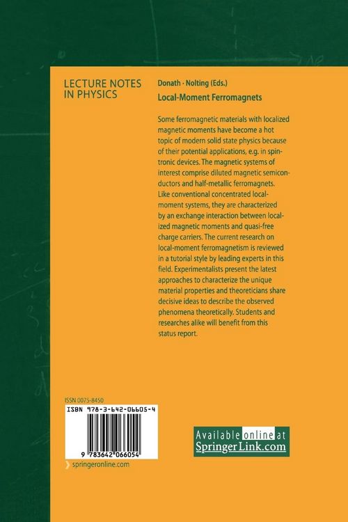 Produktbild: Local-Moment Ferromagnets
