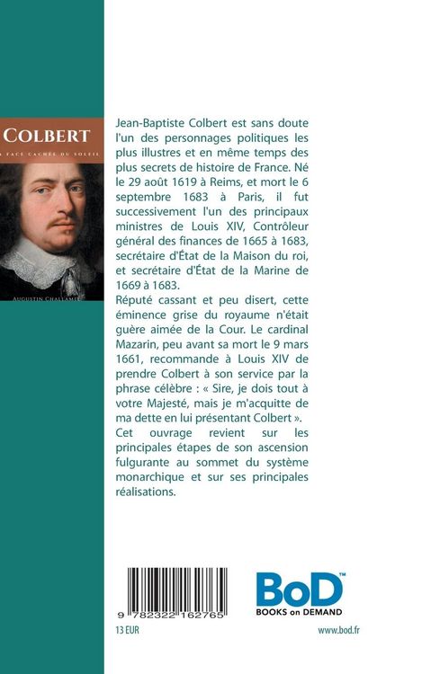 Produktbild: Colbert. La face cach&eacute;e du Soleil.