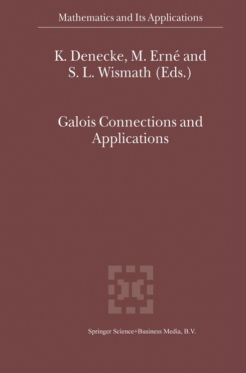 Produktbild: Galois Connections and Applications
