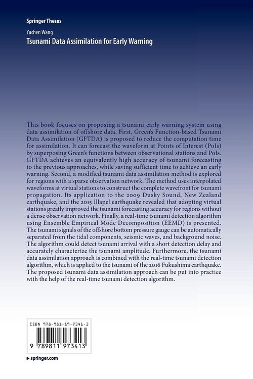 Produktbild: Tsunami Data Assimilation for Early Warning