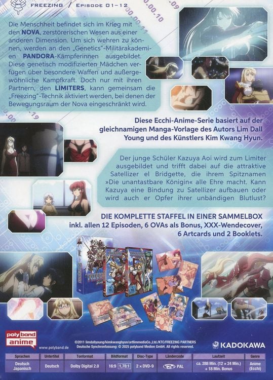 Produktbild: Freezing - Die komplette Staffel LTD. - Vol. 1 + 2 inkl. Sammelschuber, Artcards und Booklet [2 DVDs]