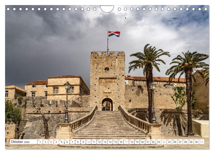 Produktbild: Kroatien - Korcula (Wandkalender 2026 DIN A4 quer), CALVENDO Monatskalender