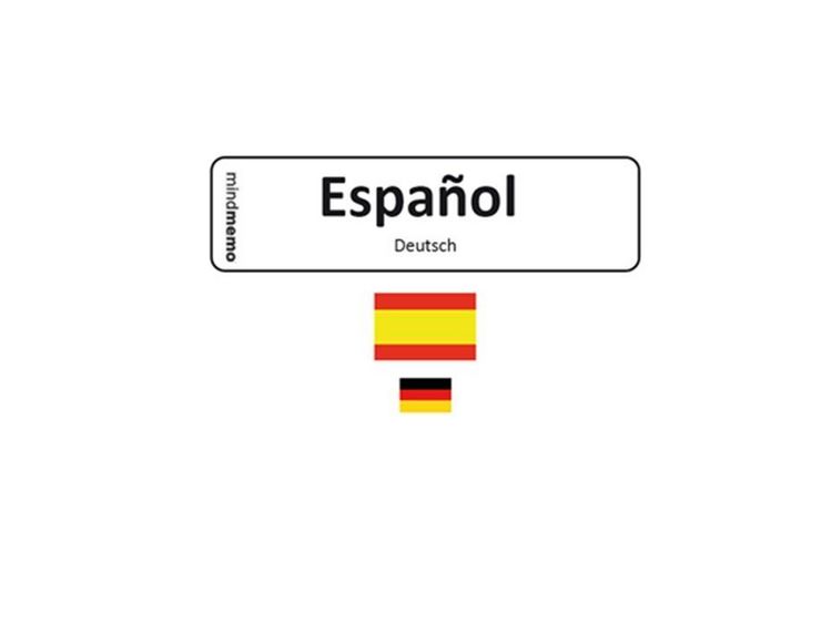 Produktbild: mindmemo Vokabel Sticker - Grundwortschatz Spanisch / Deutsch - 280 Vokabel Aufkleber f&uuml;r Kinder und Erwachsene