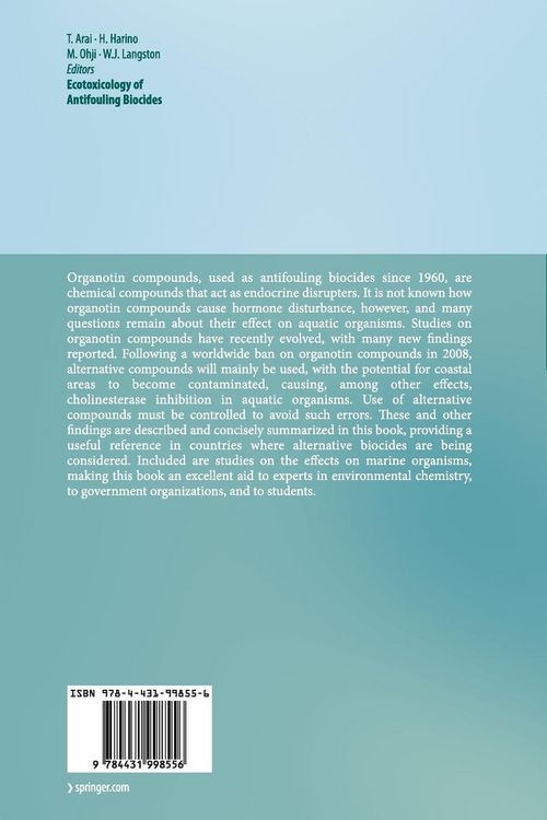 Produktbild: Ecotoxicology of Antifouling Biocides