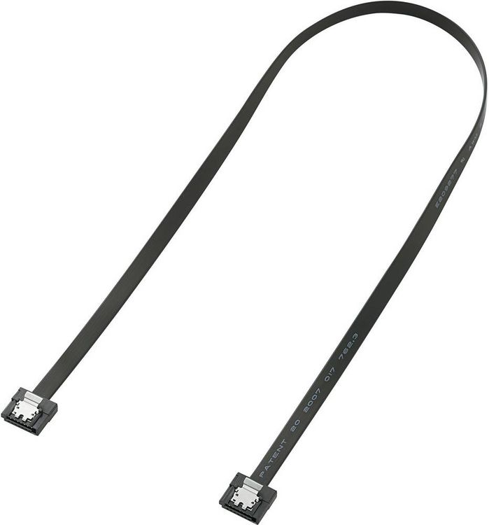 Produktbild: Renkforce Festplatten Anschlusskabel [1x SATA-Buchse 7pol. - 1x SATA-Buchse 7pol.] 0.50 m Schwarz